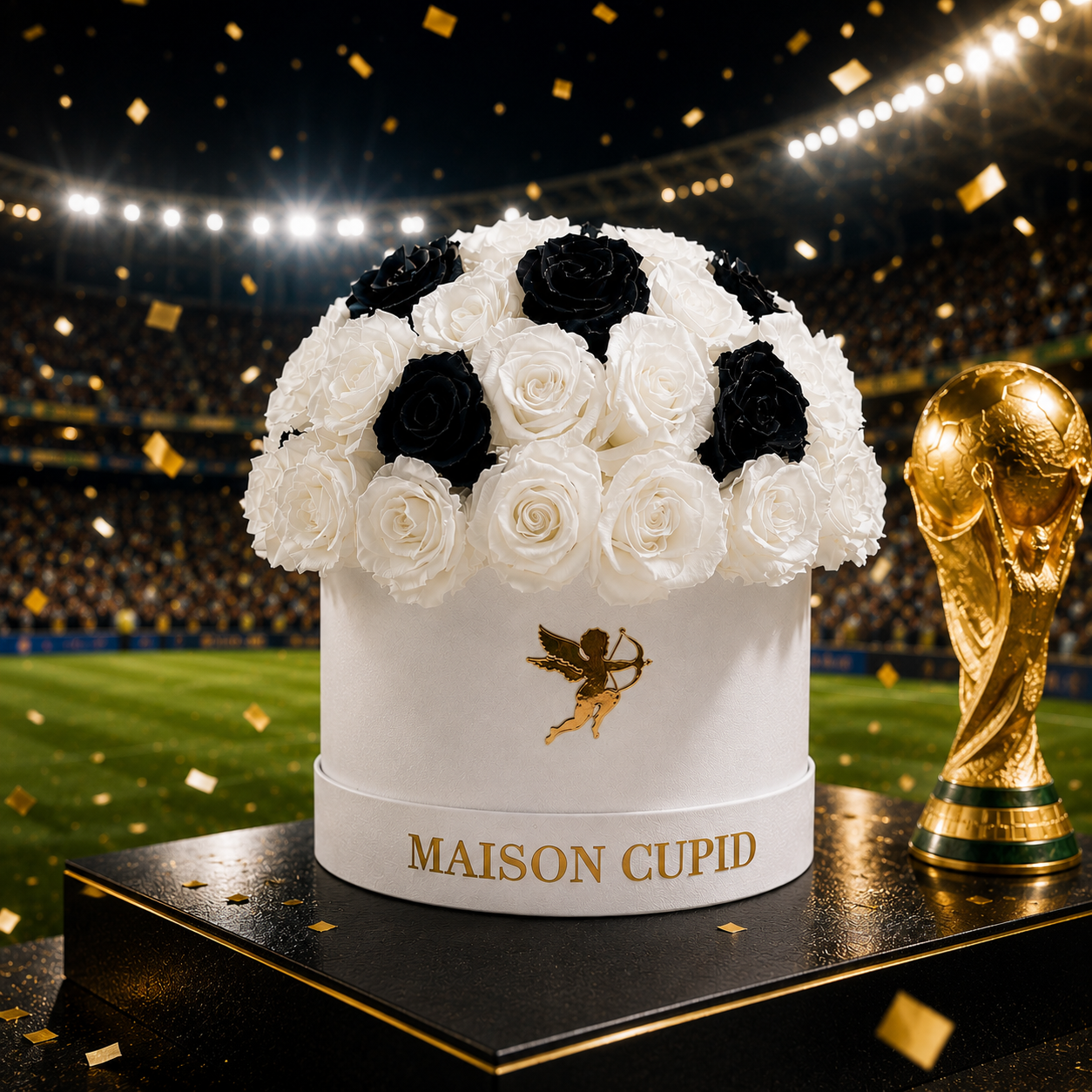 Soccer Ball - Preserved Rose Box