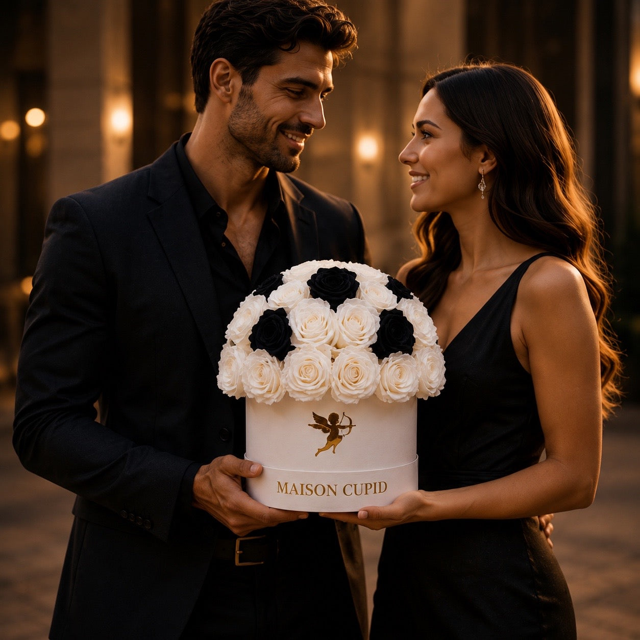 Cupid Soccer Ball | Preserved Rose Arrangement | Maison Cupid