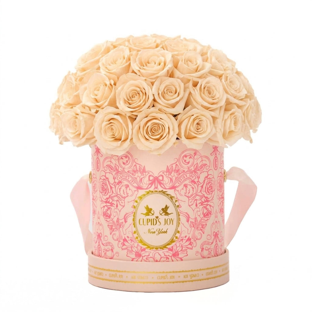 Cupid Rose Box | Mini Rose Dome Arrangement