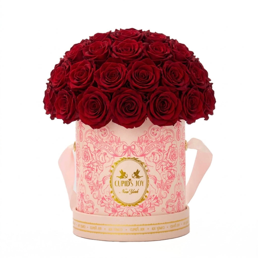 Cupid Rose Box | Mini Rose Dome Arrangement